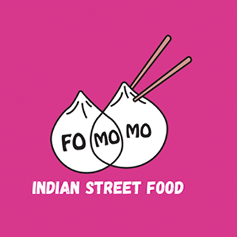 Fomo Momo food truck logo