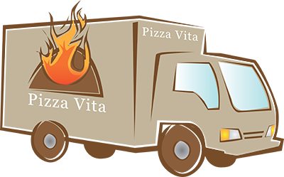 Pizza Vita food truck at a catered event in NJ