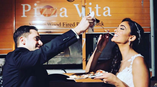 Pizza Vita food truck at a catered event in NJ